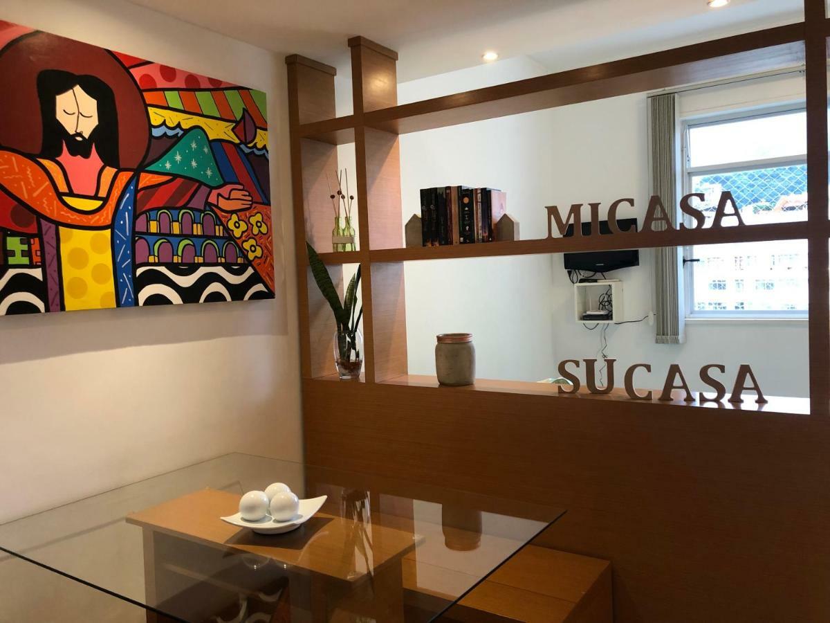 Loft Com Vista Para O Cristo Redentor A 50M Metro E 500M Praia De Copacabana - Cama Queen E Cozinha Rio de Janeiro Bagian luar foto